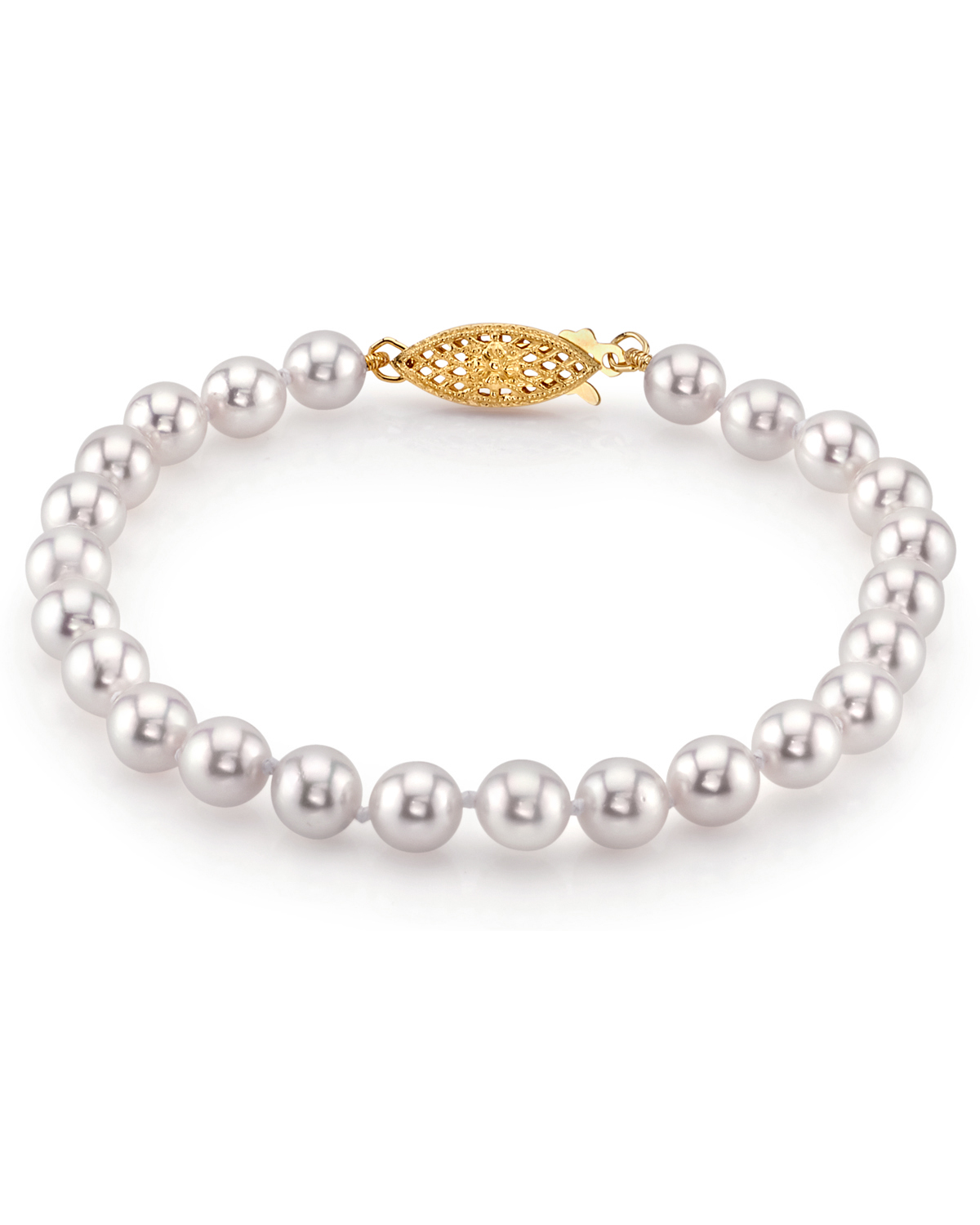 6.0-6.5mm Akoya White Pearl Bracelet