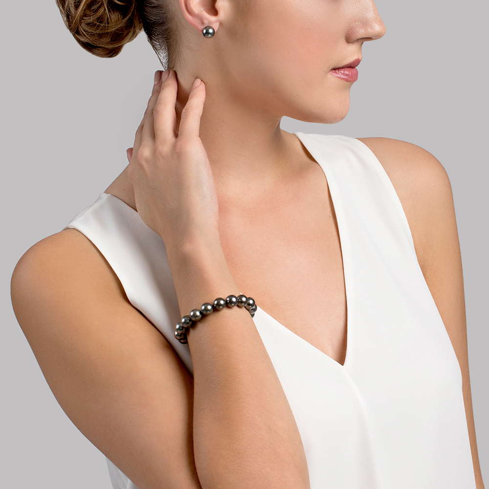 9-10mm Tahitian South Sea Pearl Bracelet - AAAA Quality