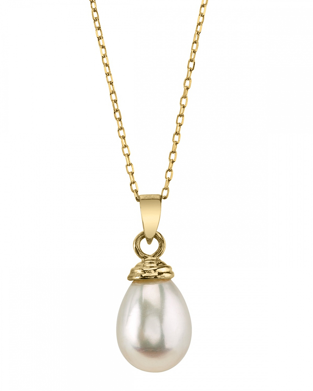 Drop-Shape Freshwater Pearl Hope Pendant