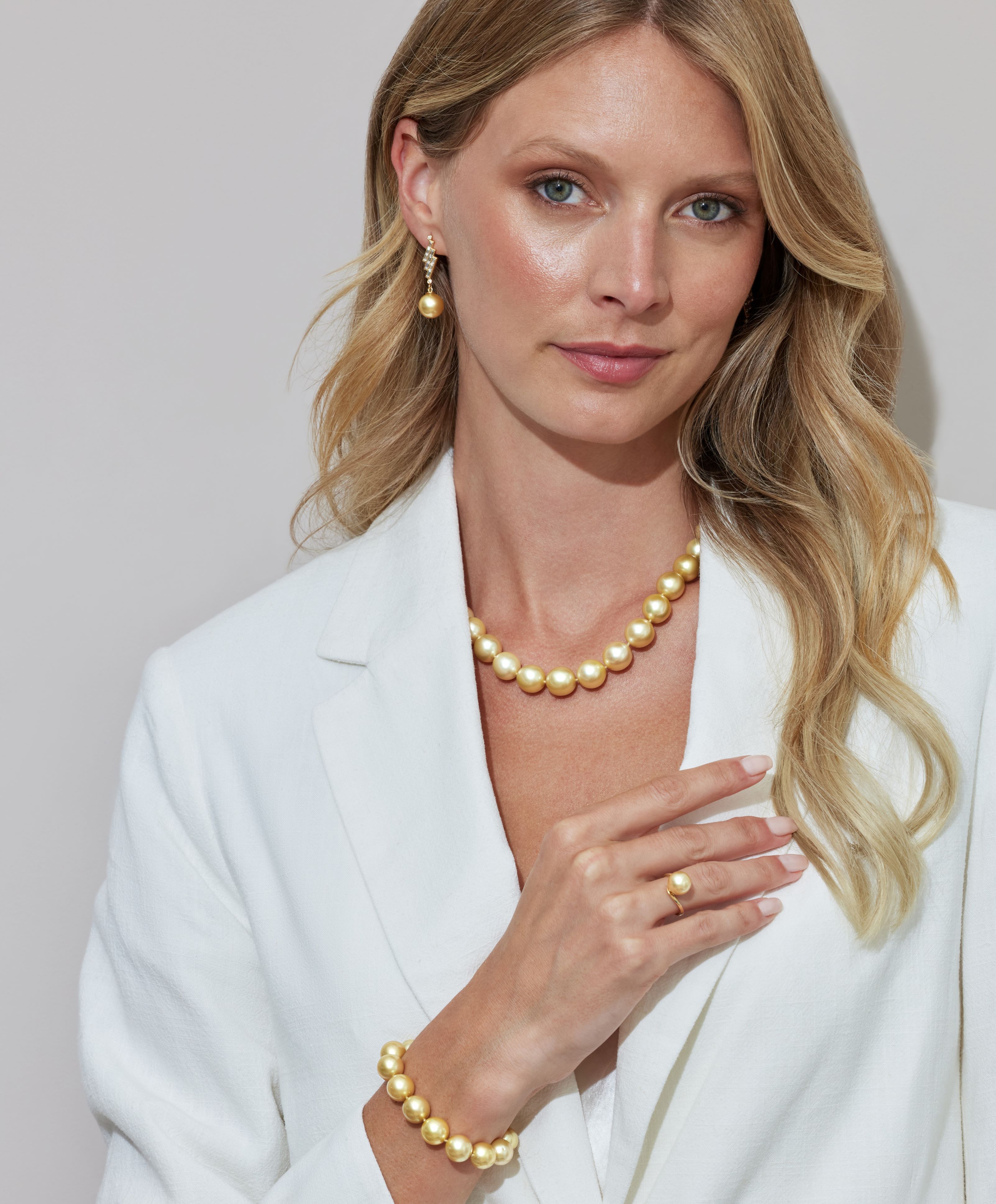 14K Gold Golden South Sea Pearl Felice Ring