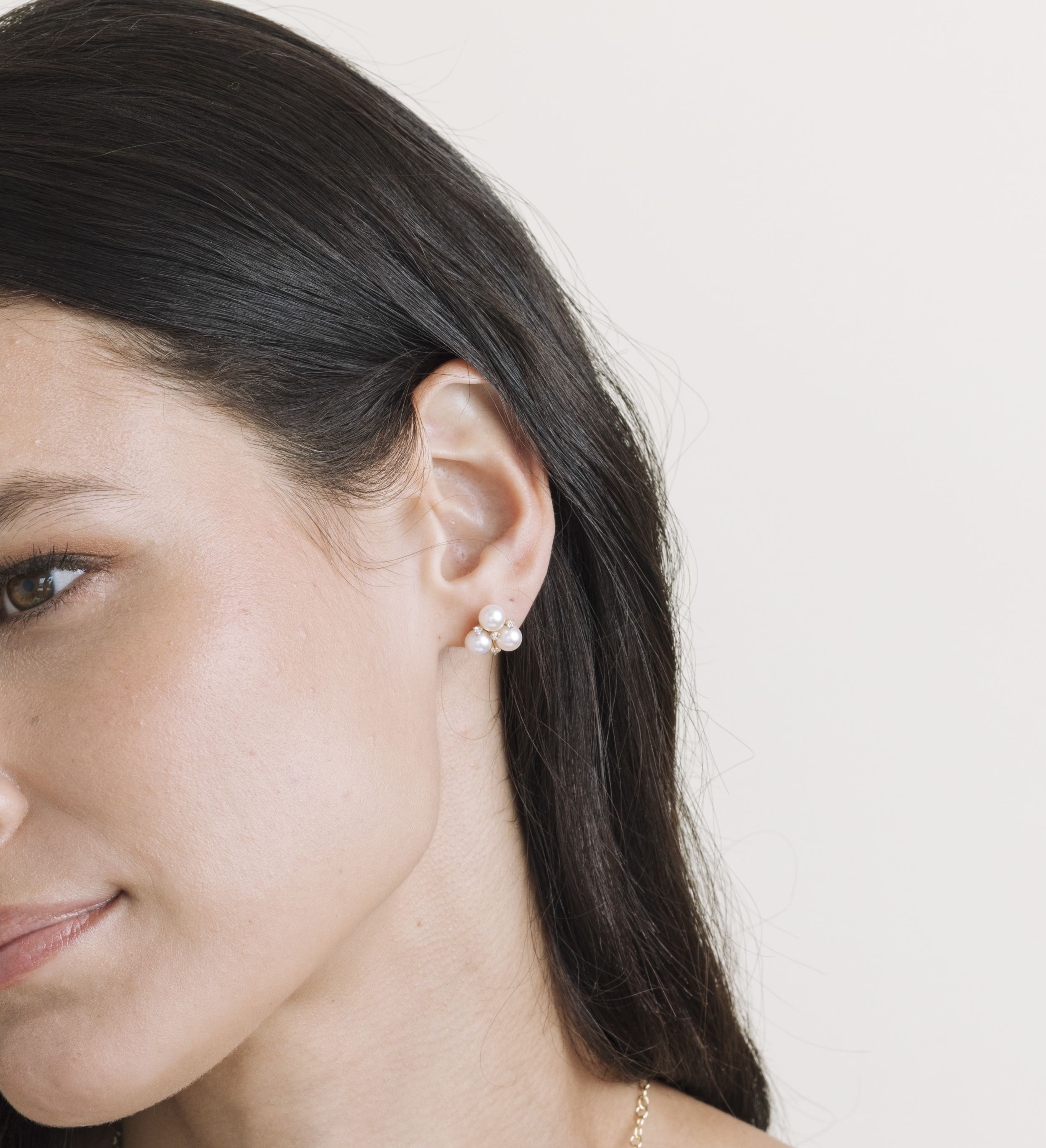Akoya Pearl & Diamond Angie Earrings