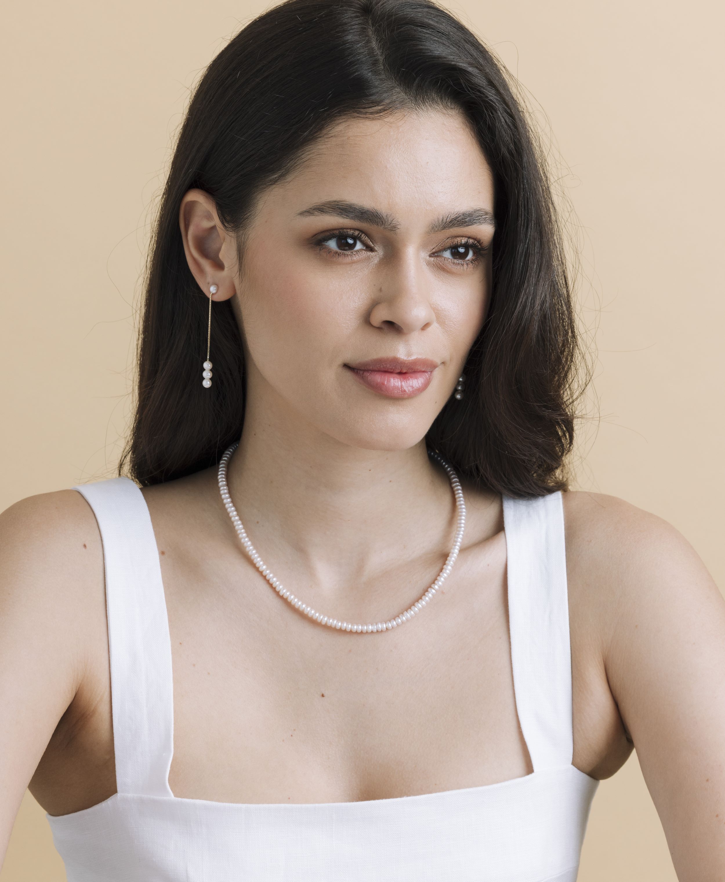 4.5-5.0mm White Freshwater Pearl Logan Necklace