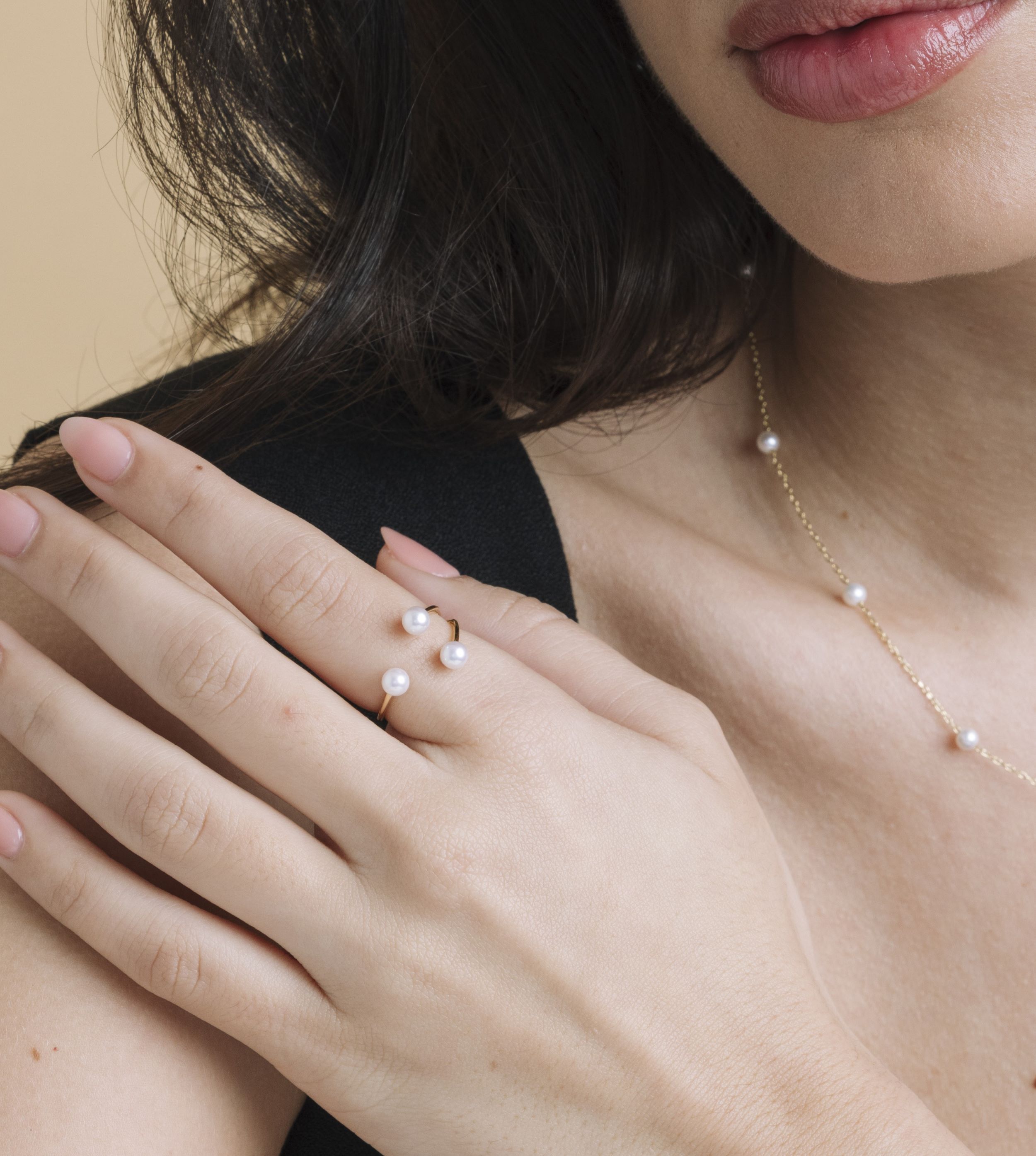14K Gold Freshwater Pearl Victoria Ring