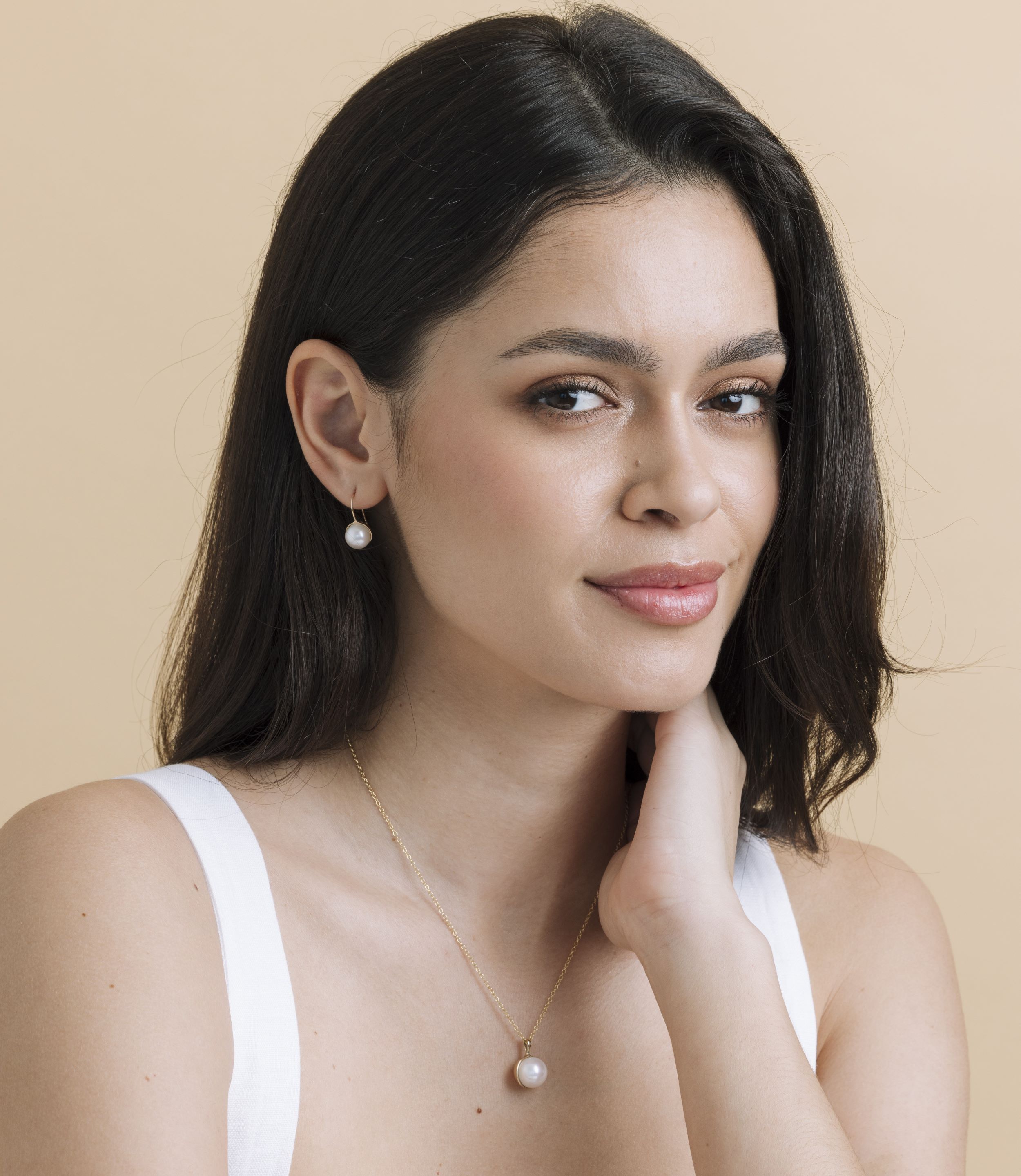 White South Sea Pearl Harriett Earrings