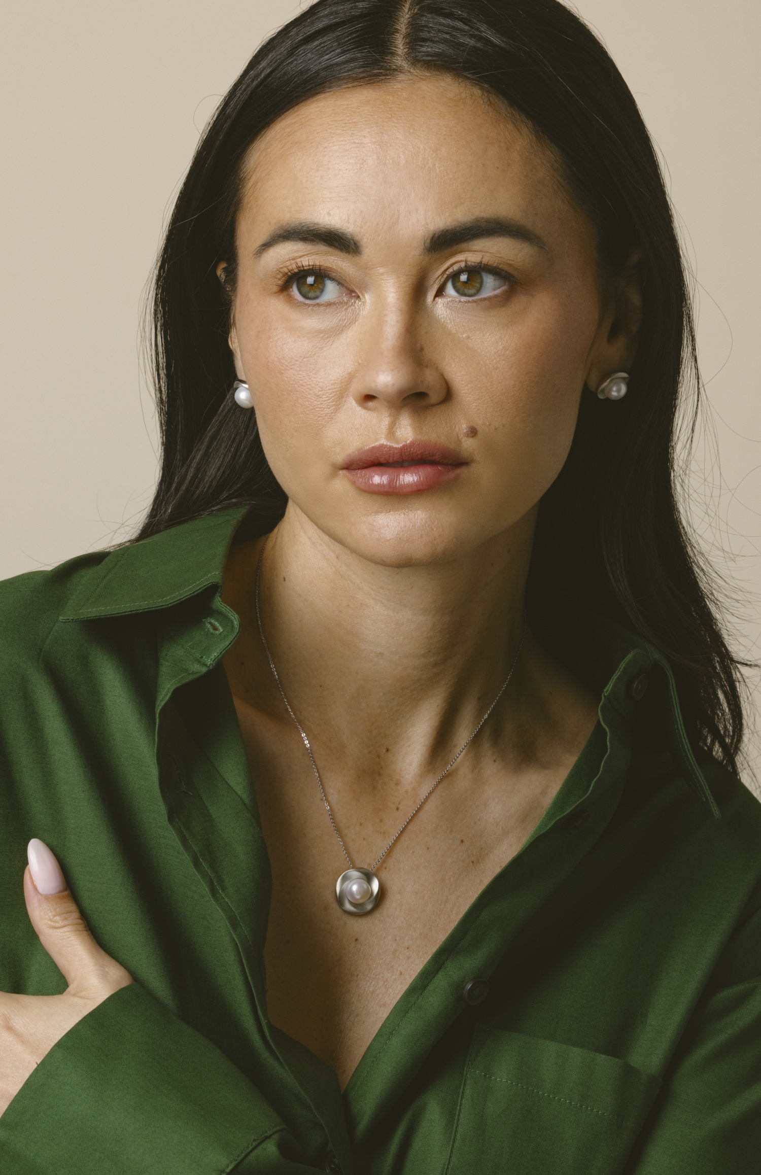 White Freshwater Pearl Tina Pendant