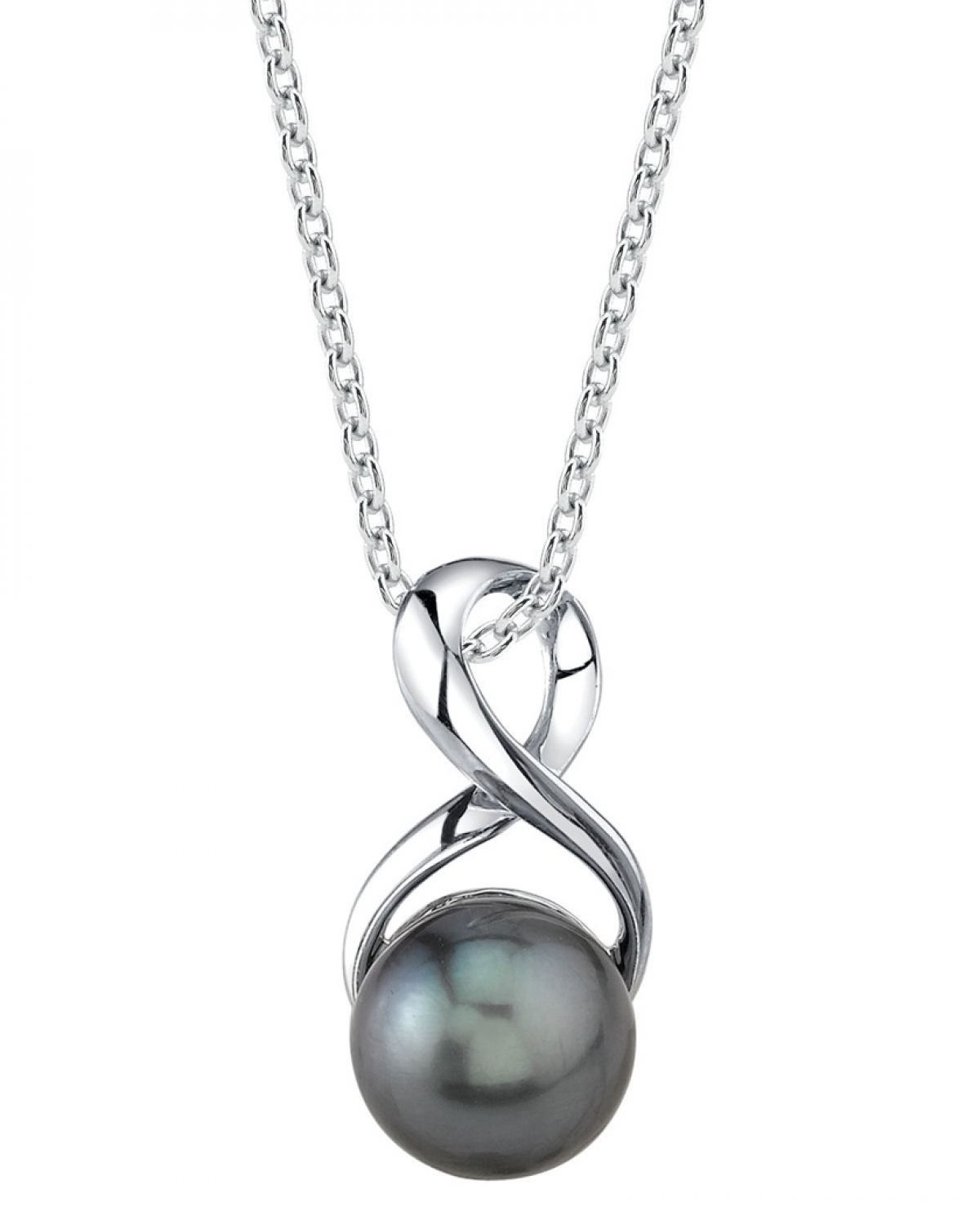 Tahitian South Sea Pearl Infinity Pendant
